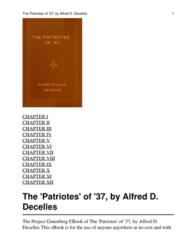 'Patriotes\' Of