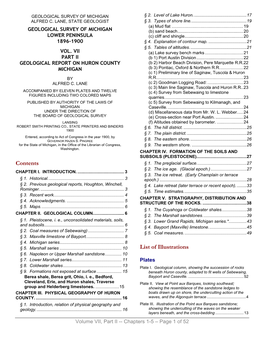 Geological Survey of Michigan Lower Peninsula 1896-1900 Vol. Vii Part Ii