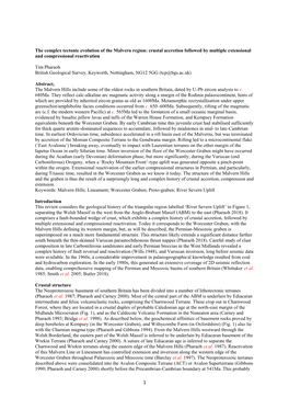 The Complex Tectonic Evolution of the Malvern Region: Crustal Accretion Followed by Multiple Extensional and Compressional Reactivation