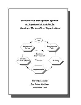 Environmental Management Systems: an Implementation Guide for Small and Medium-Sized Organizations