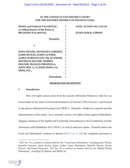 Case 3:14-Cv-00145-KRG Document 19 Filed 06/26/15 Page 1 of 26