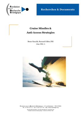 Recherches & Documents Cruise Missiles & Anti-Access Strategies