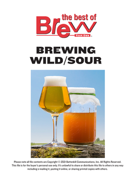 Brewing Wild/Sour