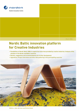Nordic Baltic Innovation Platform for Creative Industries