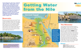 Getting Water from the Nile