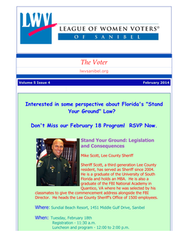 February 2014 the Voter, Vol. 5, No. 4