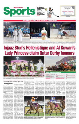 Injaaz Stud's Hellenistique and Al Kuwari's Lady Princess Claim Qatar