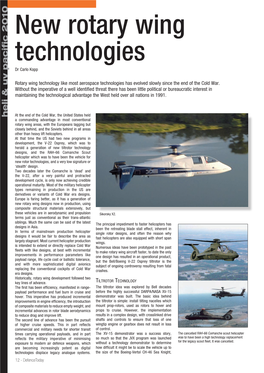 New Rotary Wing Technologies Dr Carlo Kopp