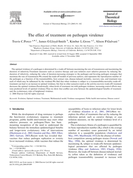 The Effect of Treatment on Pathogen Virulence