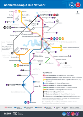 Canberra's Rapid Bus Network