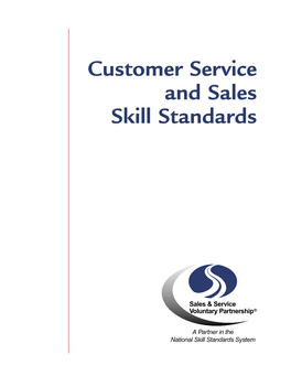 Customer Service and Sales Skill Standards