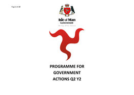 Programme for Government Actions Q2 Y2