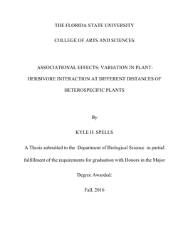 Variation in Plant- Herbivore