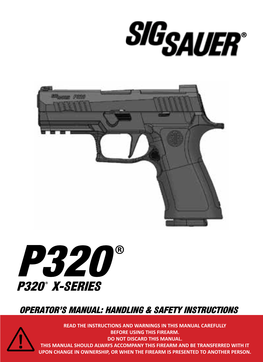 P320 ® P320 ® X-Series