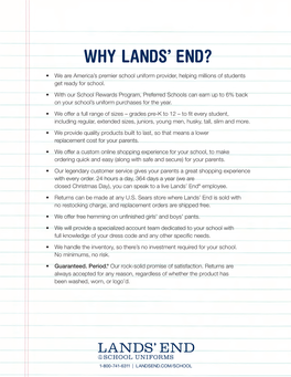 Why Lands' End?