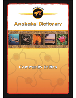 Awabakal Community Dictionary.Pdf