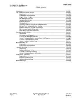 Challenger 300 Flight Crew Operating Manual (Volume 2)