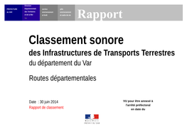 Des Infrastructures De Transports Terrestres Du Département Du Var