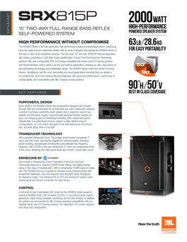 SRX815P Data Sheet