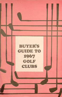 Buyer's Guide to 1967 Golf Clubs
