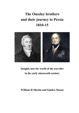 The Ouseley Brothers and Their Journey to Persia 1810-15
