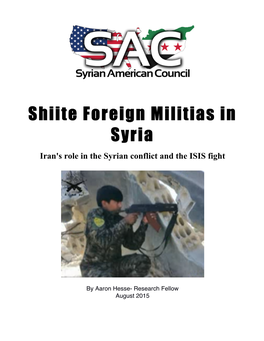 Shiite Foreign Militias in Syria