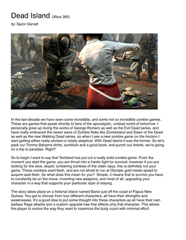 Dead Island Review