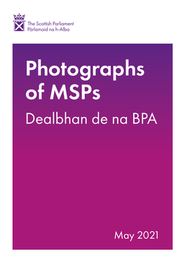Scottish Parliament Photographs of Msps