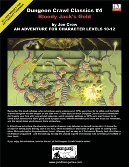 Dungeon Crawl Classics #4: Bloody Jack's Gold