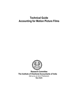 Technical Guide Accounting for Motion Picture Films