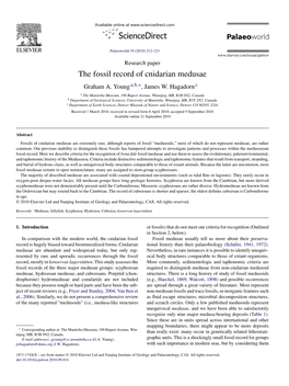 The Fossil Record of Cnidarian Medusae Graham A