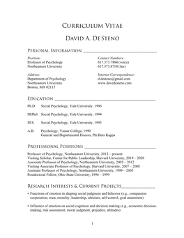 Curriculum Vitae