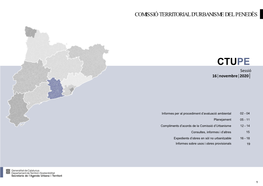 Comissió Territorial D'urbanisme Del Penedès