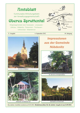 Amtsblatt Oberes Sprottental