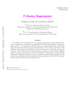 F-Theory Superspace