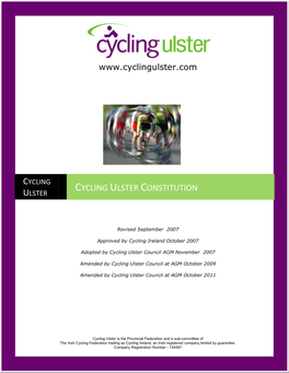 Cycling Ulster Constitution