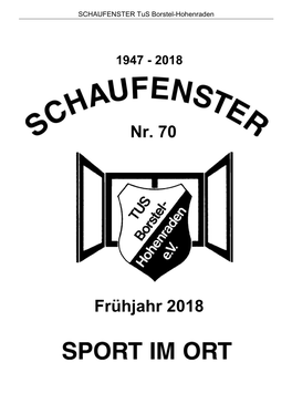 Nr. 70 Frühjahr 2018