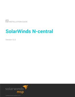 Solarwinds N-Central Installation and Upgrade Guide
