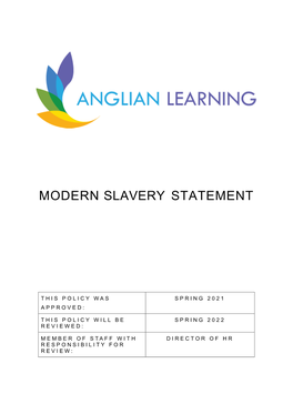 Modern Slavery Statement