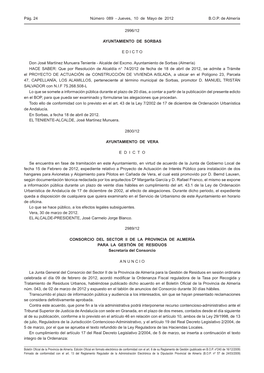 Ordenanza Fiscal Reguladora De La Tasa Por Recogida Y Tratamiento De