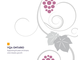 Supporting 15 Years of Ontario Wine Industry Growth Taste the Place