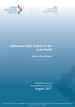 Submarine Cable Systems in the Arab World