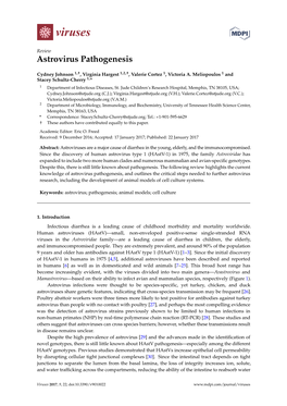 Astrovirus Pathogenesis