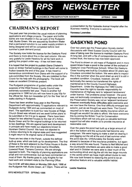 Spring 1996 Newsletter