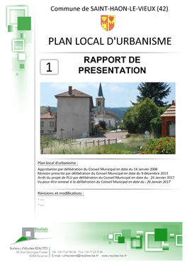 Rapport De Présentation