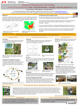 IPM for Leek Moth—Successful Partnerships Achieving the Research