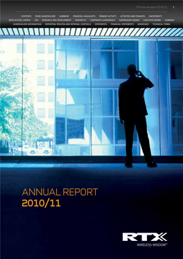 RTX Annual Report 2010-11