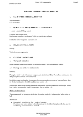 0.03 Mg Pessary 2. QUALITATIVE AND