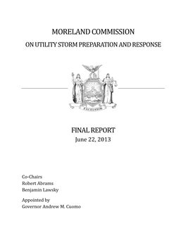 Moreland Commission on Utility Storm Preparation and Response