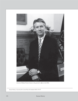 Bill Graves Kansas History Govenor Profile.Pdf